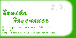 monika hasenauer business card